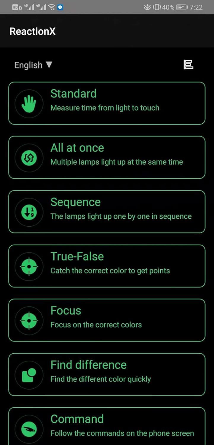 Lubeby Intelligente App-gesteuerte Reaktionslichter für Fitness, Sport und Agilitätstraining