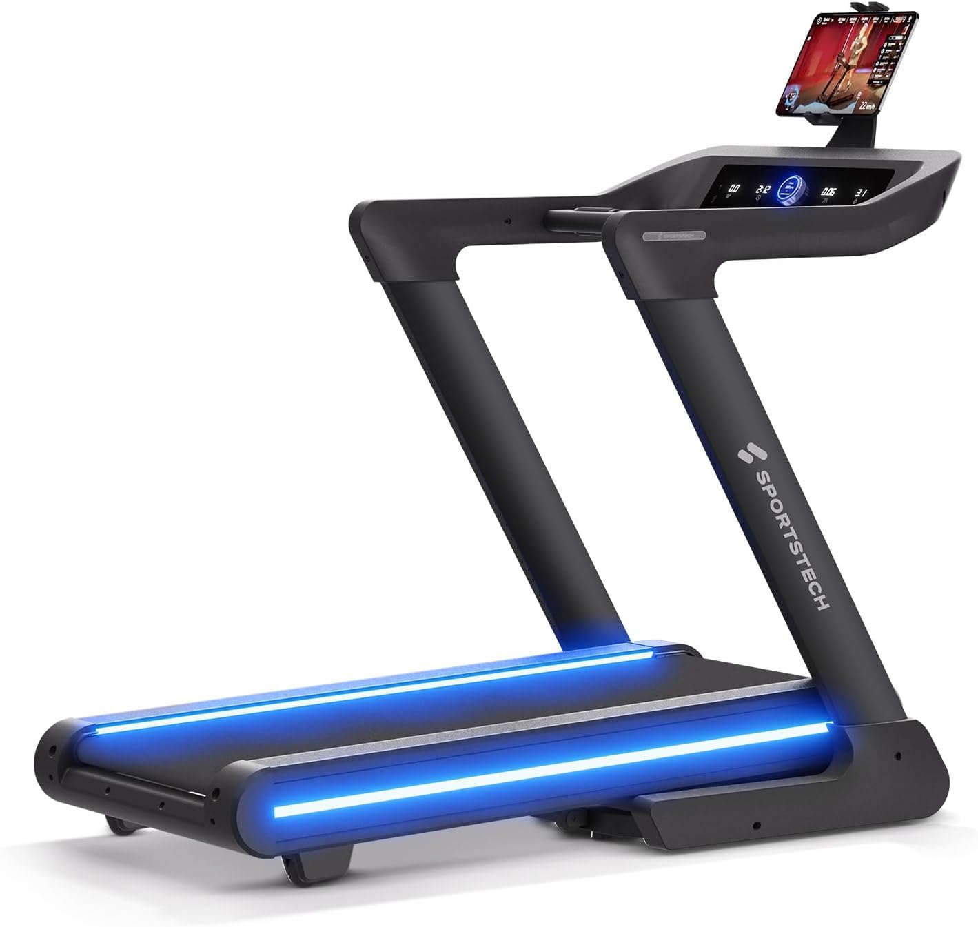 Sportstech sTread Pro/Lite: Klappbares Laufband mit 20 km/h, 17 % Steigung und 7 PS Motor