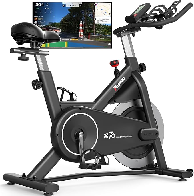 PASYOU S70 Indoor Cycling Bike - Heimtrainer Fahrrad mit RPM Monitor