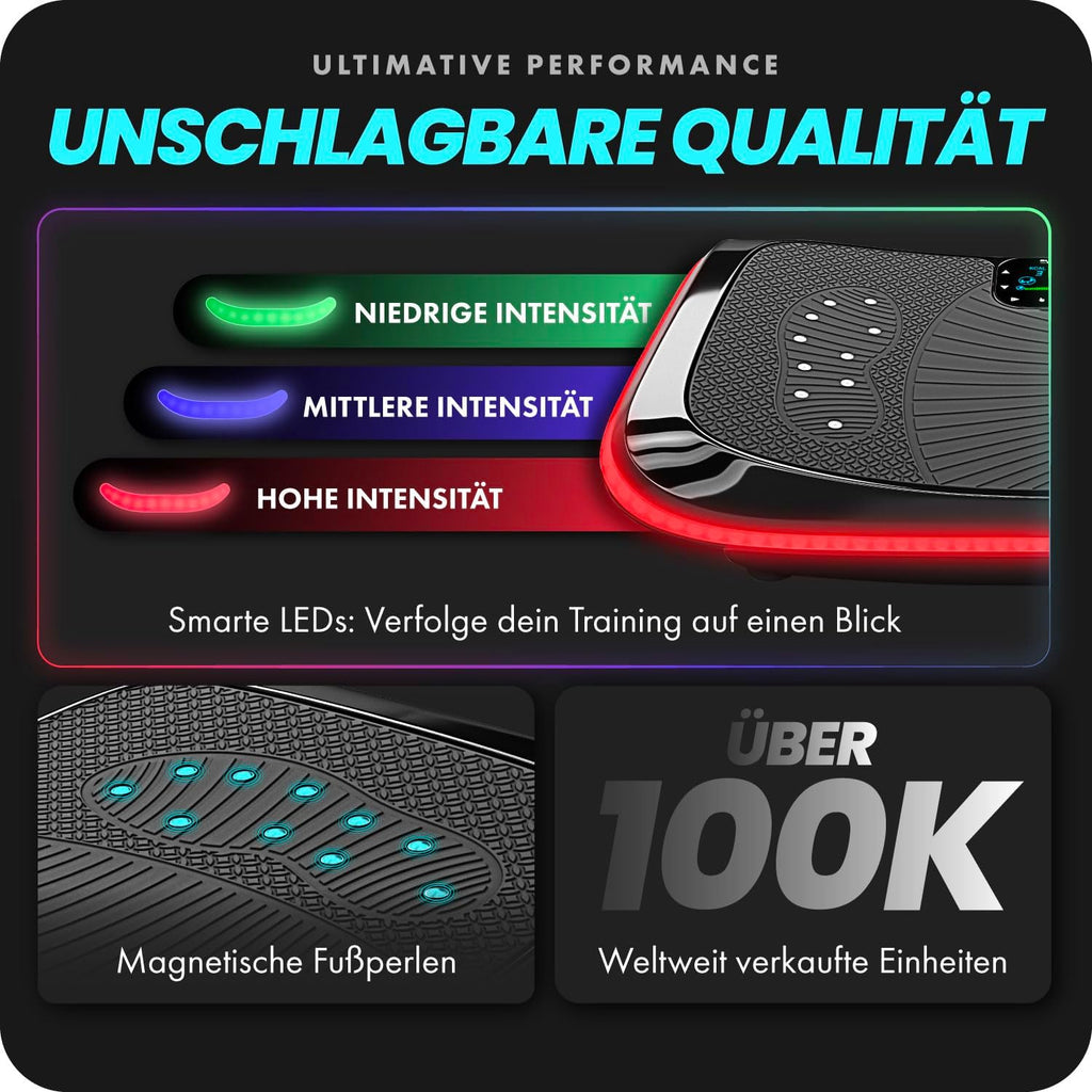 4D Vibration Plate Powerful Quiet Motor Magnet Therapy Ultra Comfort