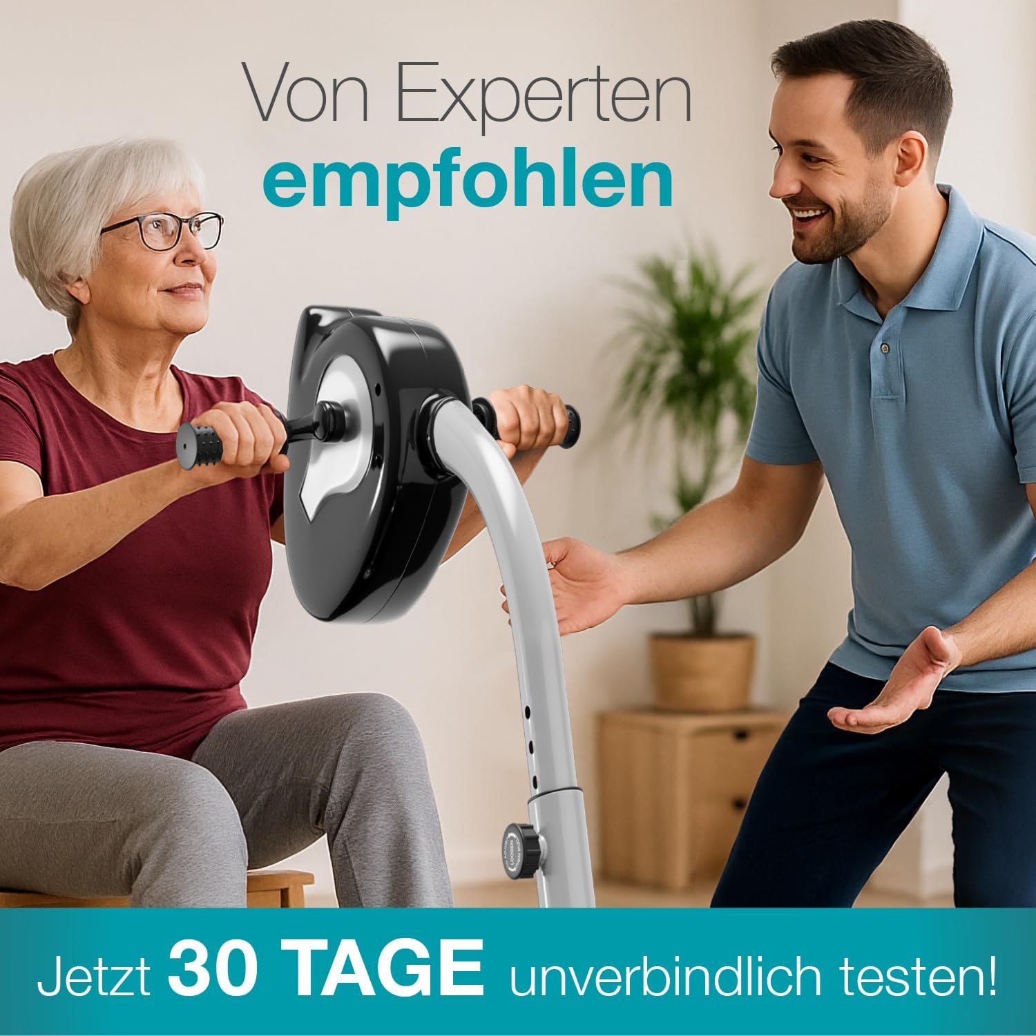 maxVitalis 2-in-1: Arm- und Beintrainer mit Motorunterstützung