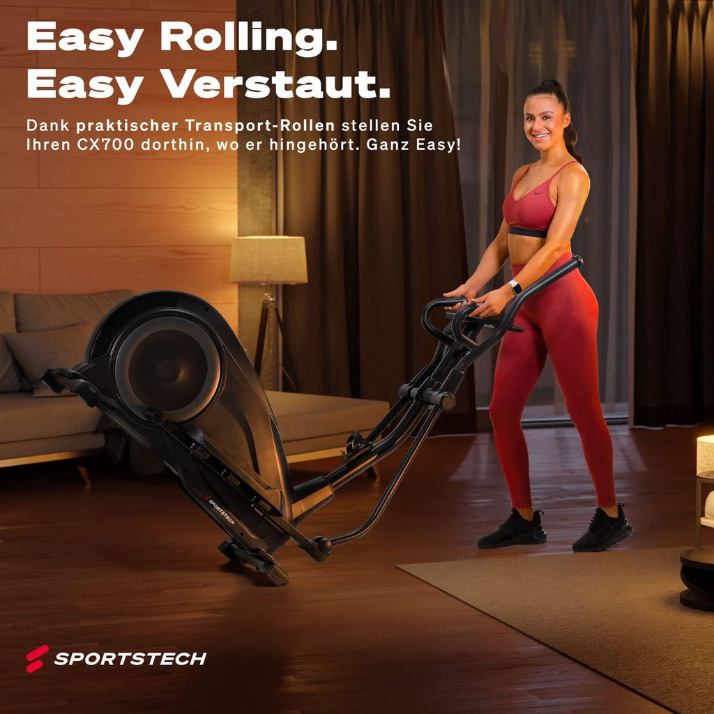 Sportstech CX700: Crosstrainer, 24kg Schwungmasse, App & Bluetooth