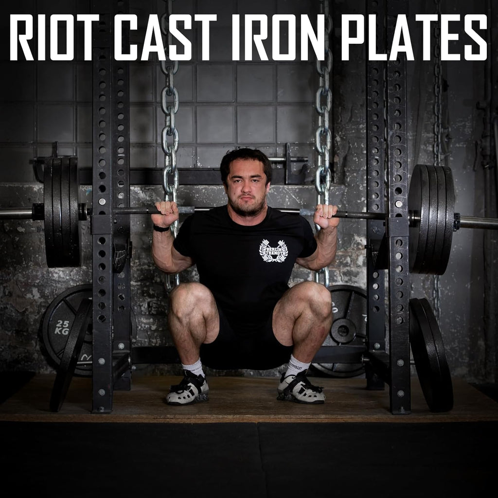 Strength Shop Gusseisen Hantelscheiben: Robuste 50mm Gewichtsscheiben für Langhantel