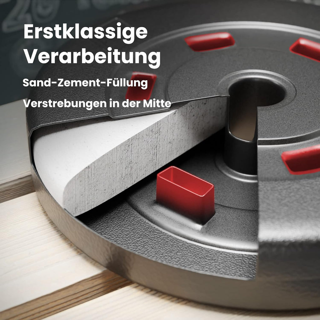 Hop-Sport Hantelbank: Multifunktional mit Latzug, verstellbarer Schrägbank & Hantelset