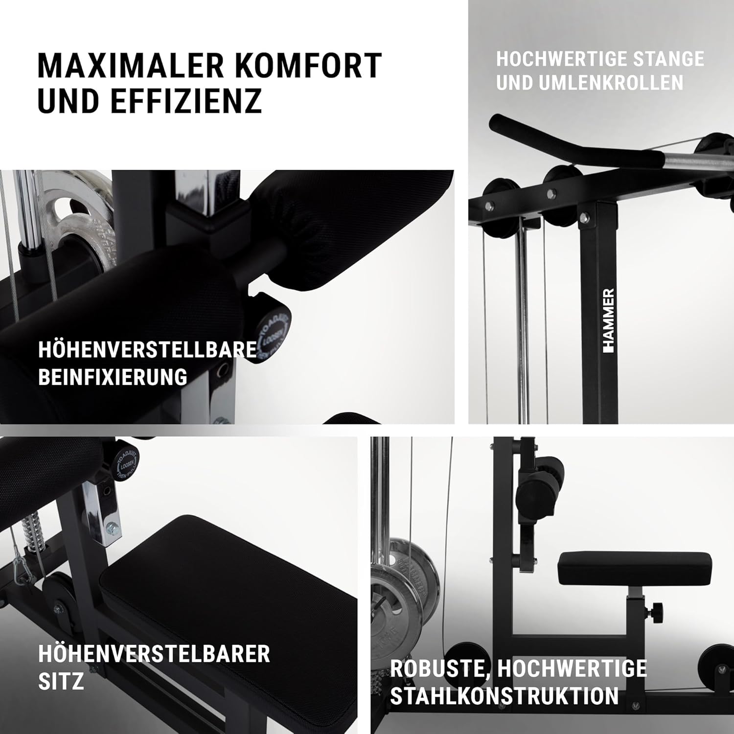 Finnlo Multi Lat Tower Zugstation – Rückentrainer, Armtrainer, Bauchmuskeltrainer