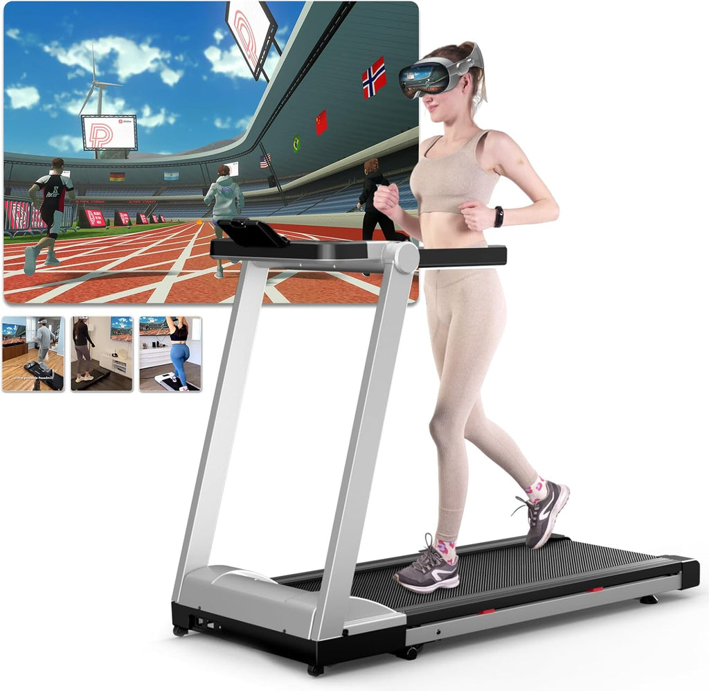 Superun Faltbares Heim-Laufband: Steigung, App & Trainingskurse