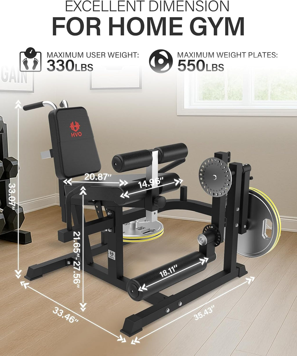 HVO Beinstrecker & Beinbeuger Maschine - Professionelles Beintrainingsgerät für Zuhause