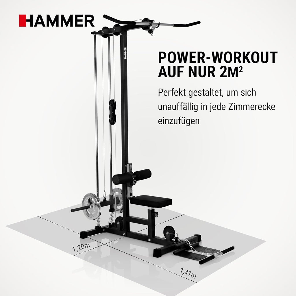 Finnlo Multi Lat Tower Zugstation – Rückentrainer, Armtrainer, Bauchmuskeltrainer
