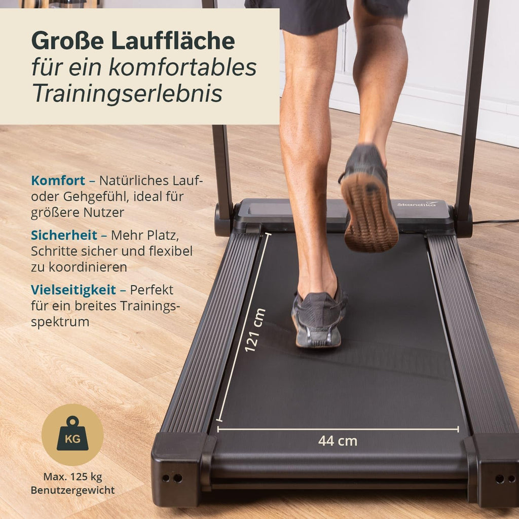 Skandika Nordik Laufband für Zuhause & Büro | Walking Pad mit Steigung