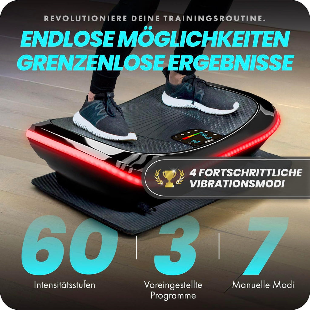 4D Vibration Plate Powerful Quiet Motor Magnet Therapy Ultra Comfort