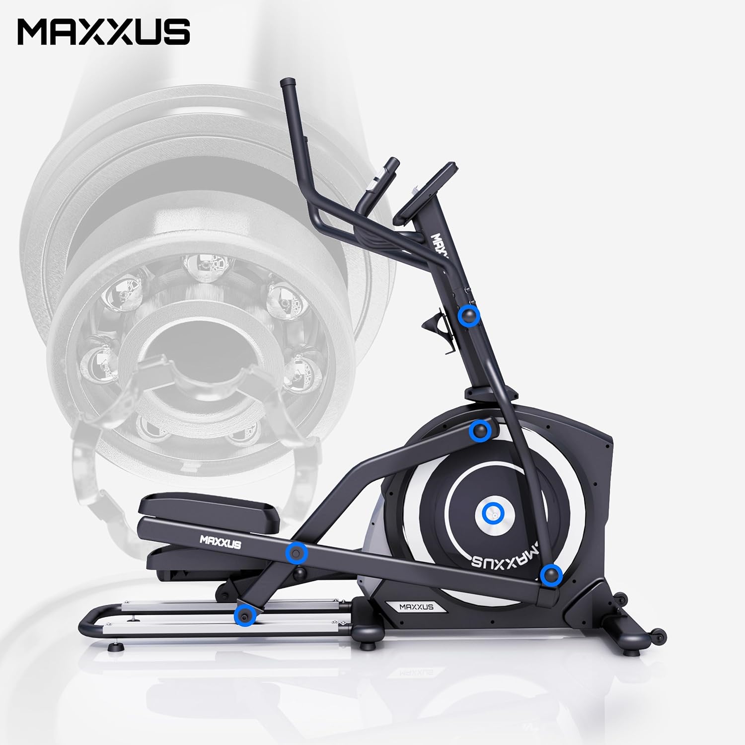 MAXXUS CX 5.1 Crosstrainer: App Compatible, Quiet, Bluetooth, Magnetic Brake