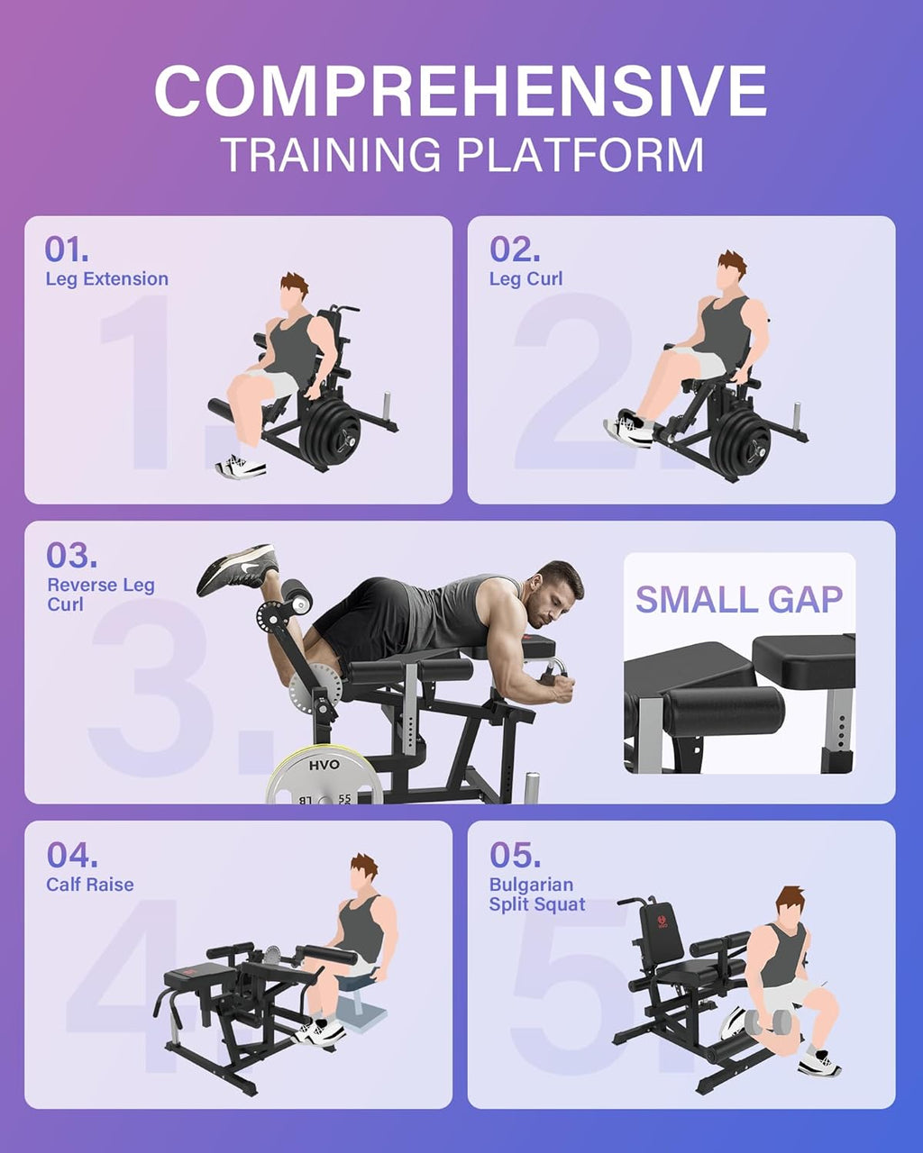 HVO Beinstrecker & Beinbeuger Maschine - Professionelles Beintrainingsgerät für Zuhause