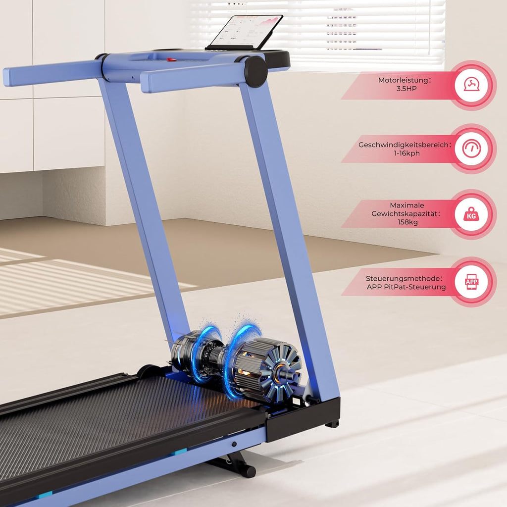 DeerRun Raceable Laufband: High-Tech Home Laufband mit Steigung & AI Coach