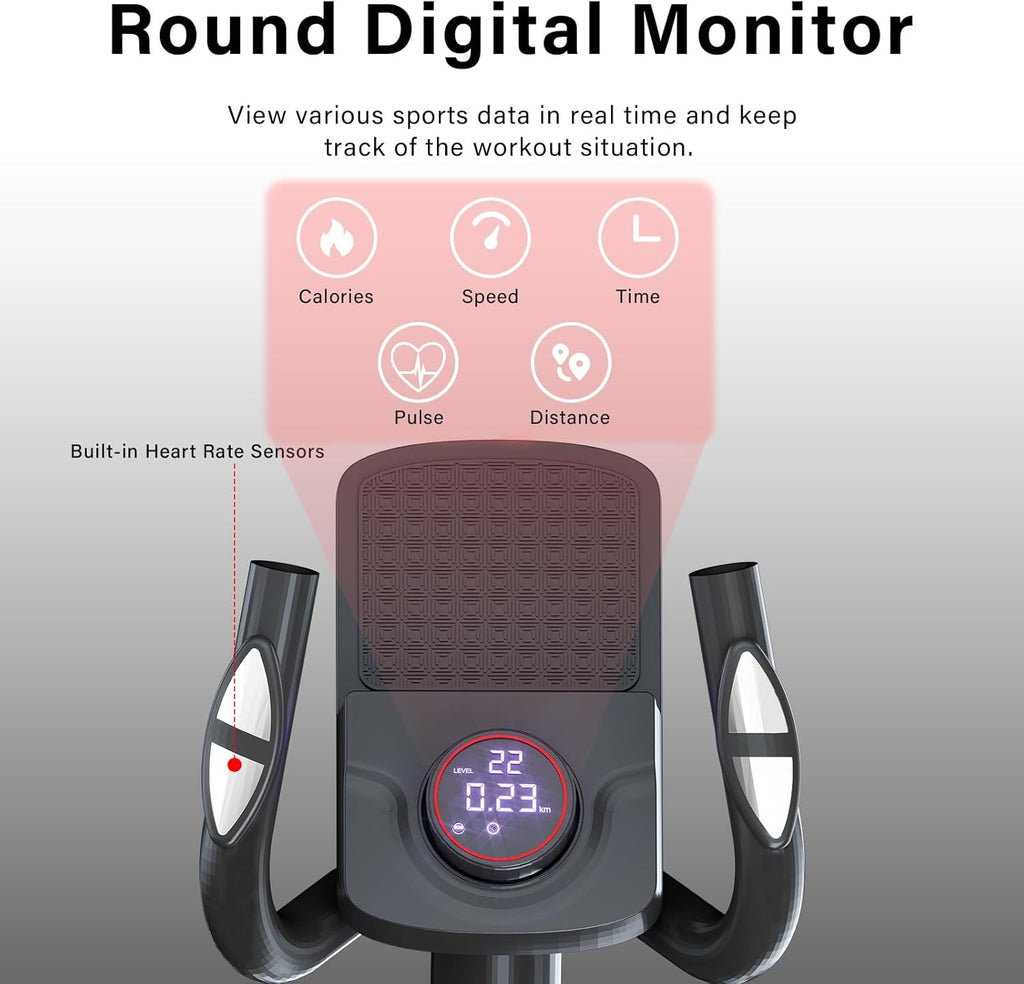 TODO 2-in-1 Crosstrainer für Zuhause mit App & LCD Monitor