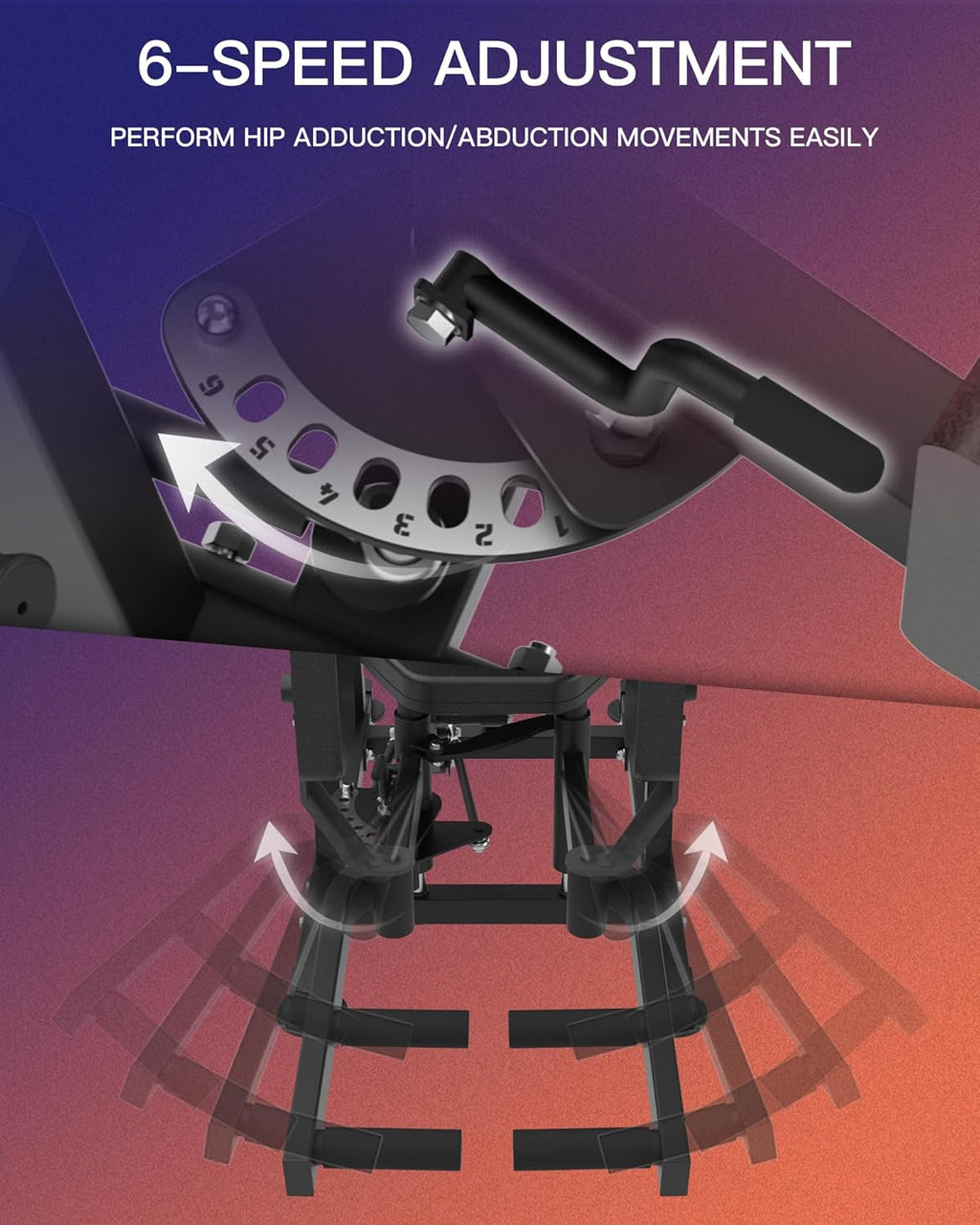 Adduktoren Trainer Oberschenkel Po Trainer: Bein Trainingsgerät für Zuhause