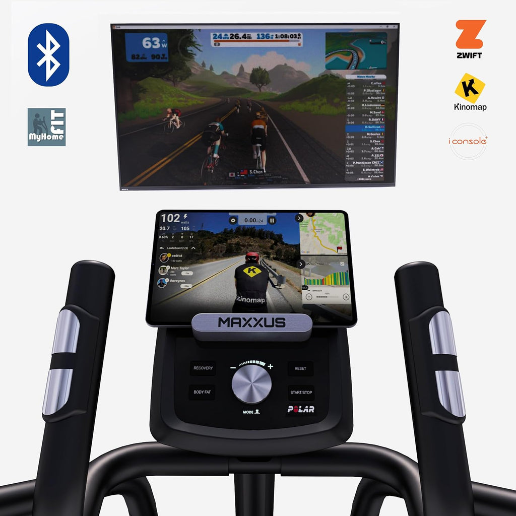 MAXXUS CX 5.1 Crosstrainer: App Compatible, Quiet, Bluetooth, Magnetic Brake